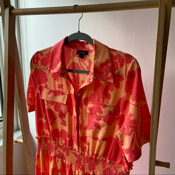 Halogen x Atlantic Pacific Orange Shirt Dress - Picture 11 of 11